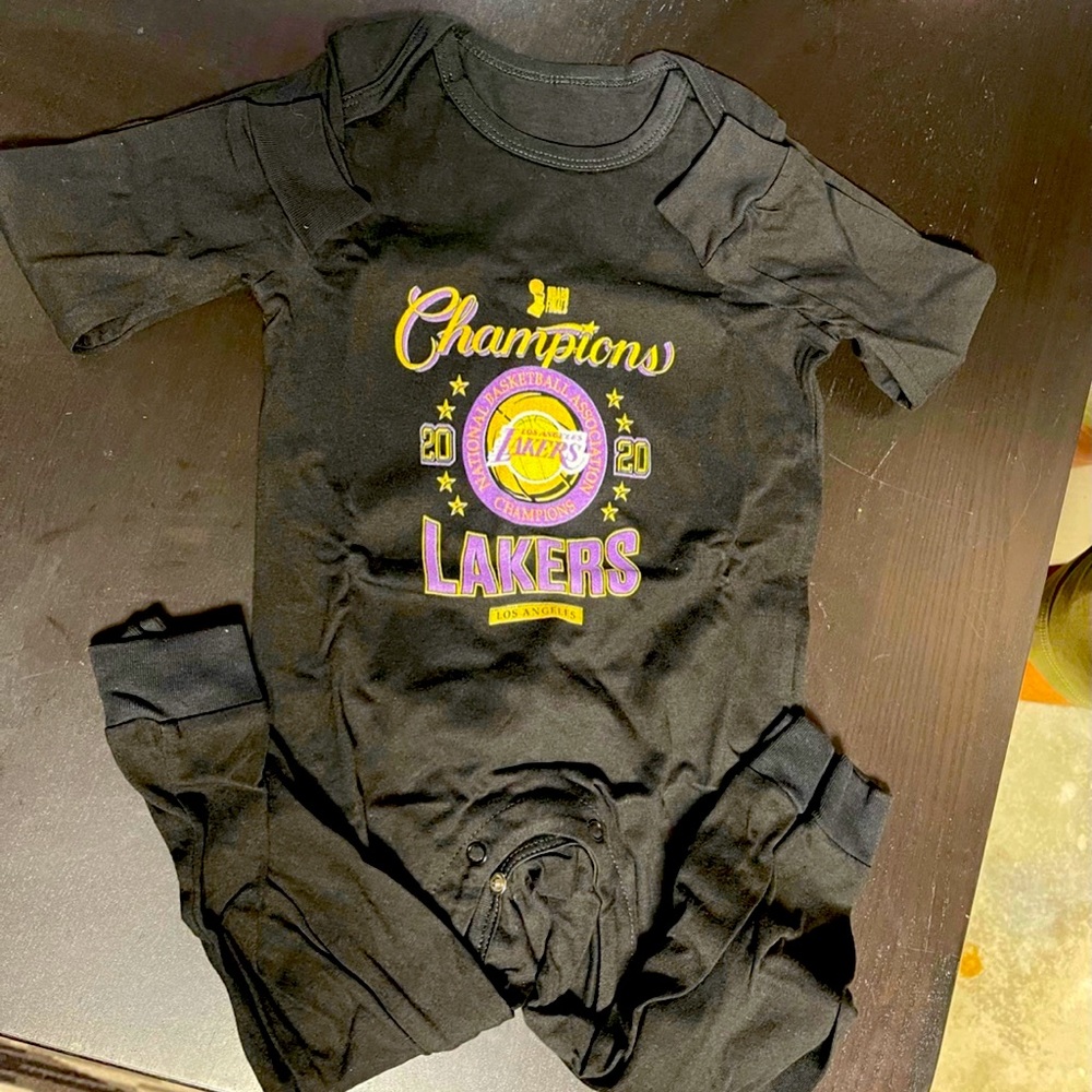 Brand New Lakers Championship Baby Bodysuit Onesie